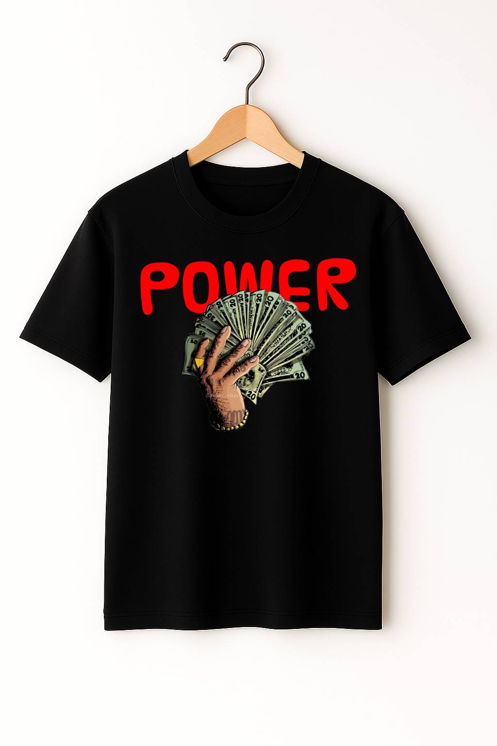 💸 “Money Power” Oversized Black T-Shirt