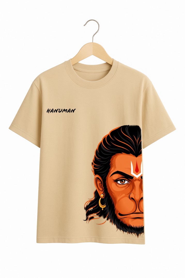 🔥 Hanuman Print  Oversized T-Shirt | Bold Divine Streetwear