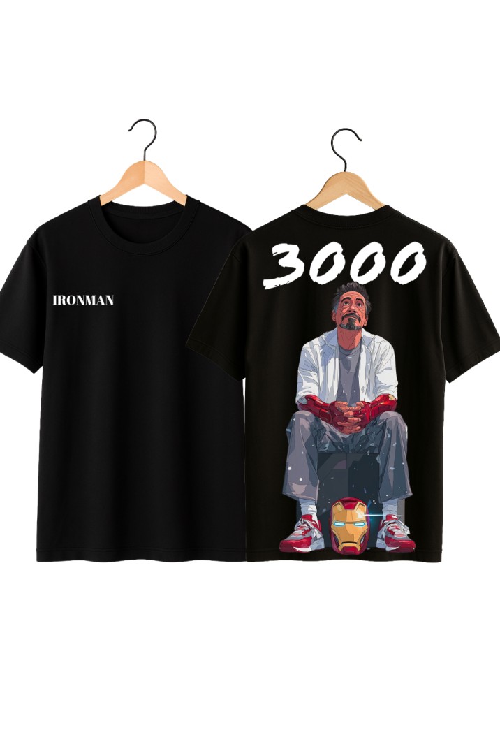 ❤️ Iron Man “Love You 3000” Oversized T-Shirt | Marvel Fan Edition