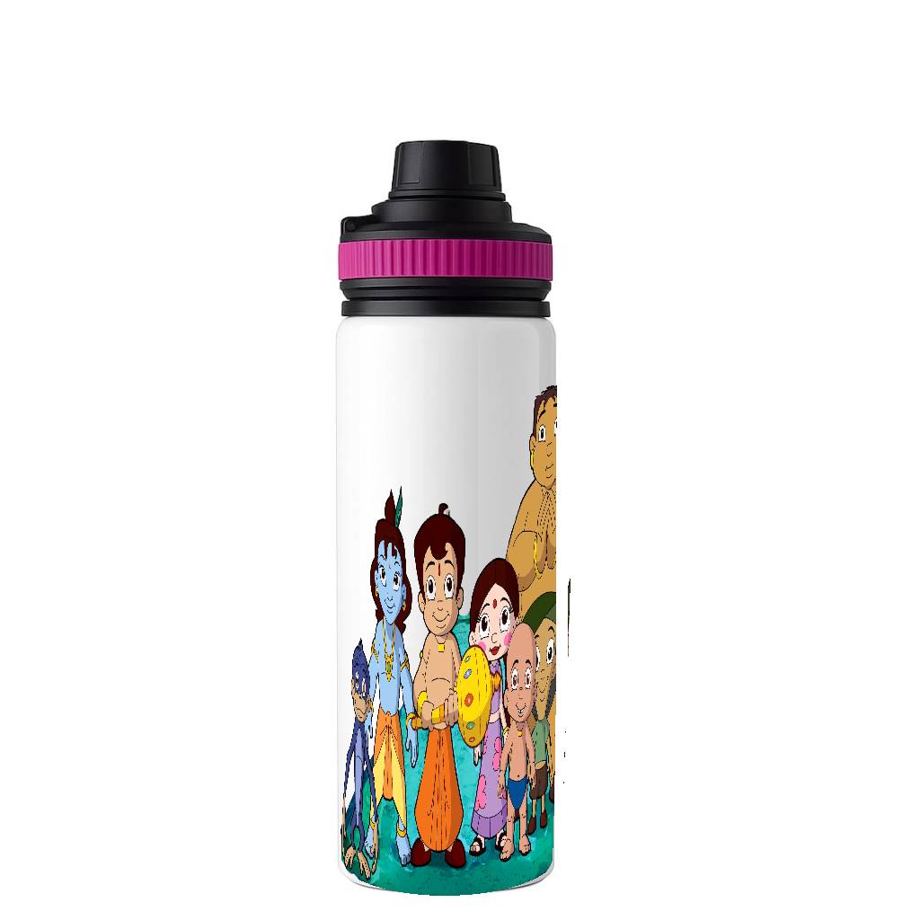 Chhota Bheem Group Printed Bottle – Kids Water Bottle