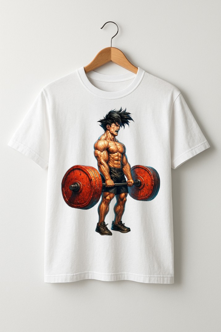 Oversized White Gym T-Shirt – Built for Strength & Style